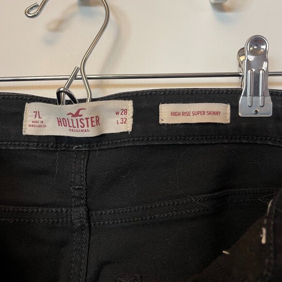 Hollister High Rise Super Skinny Jeans Size 28 Black - Picture 2 of 3